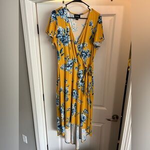Faux wrap dress